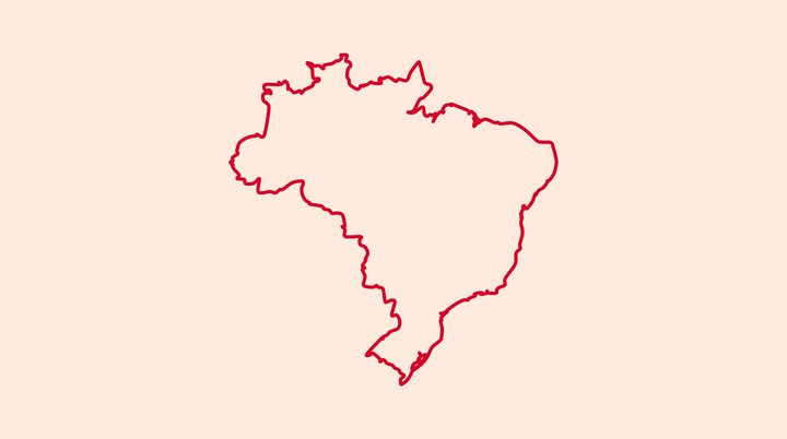 Obrysová mapa Brazílie