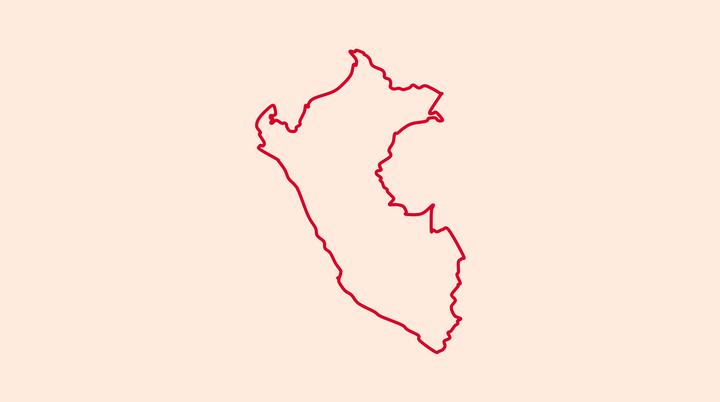 Obrysová mapa Peru